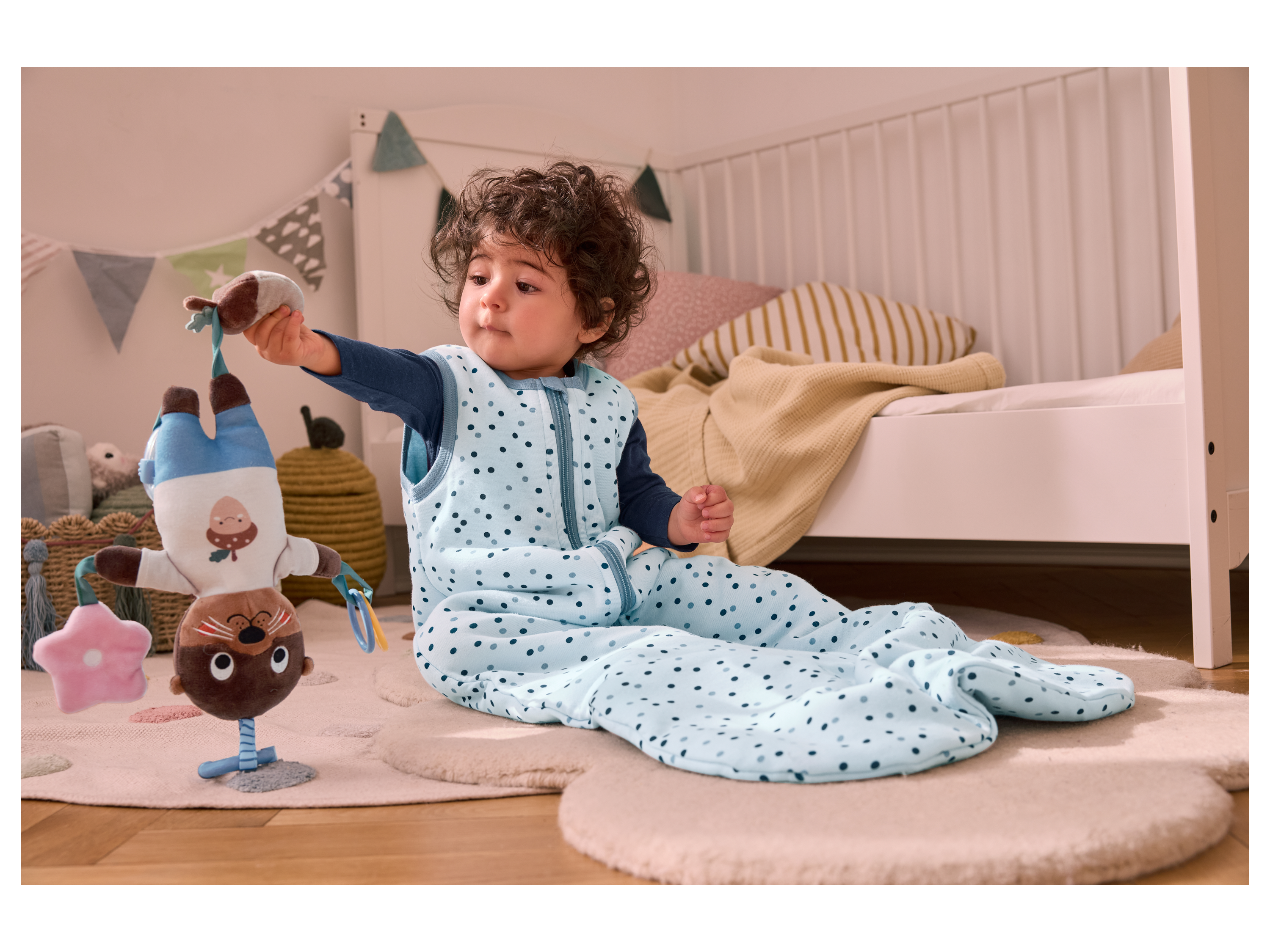 Thumbnail - lupilu® Baby Plüsch Spielzeug, einfache Befestigung (Activity Tierchen)