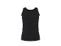 Schwarzes Herren-Tanktop, schlicht und eng anliegend.