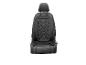 Schwarzer Autositzbezug mit Heiz- und Massagefunktion