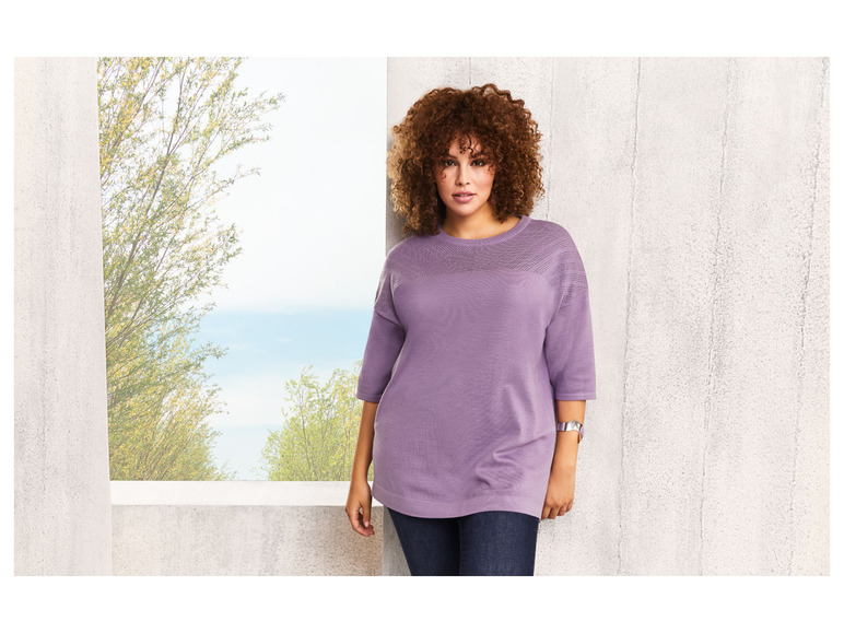 Gehe zu Vollbildansicht: esmara Damen Strickshirt mit überschnittenen Schultern - Bild 6