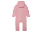 Rosa Baby-Overall mit Kapuze