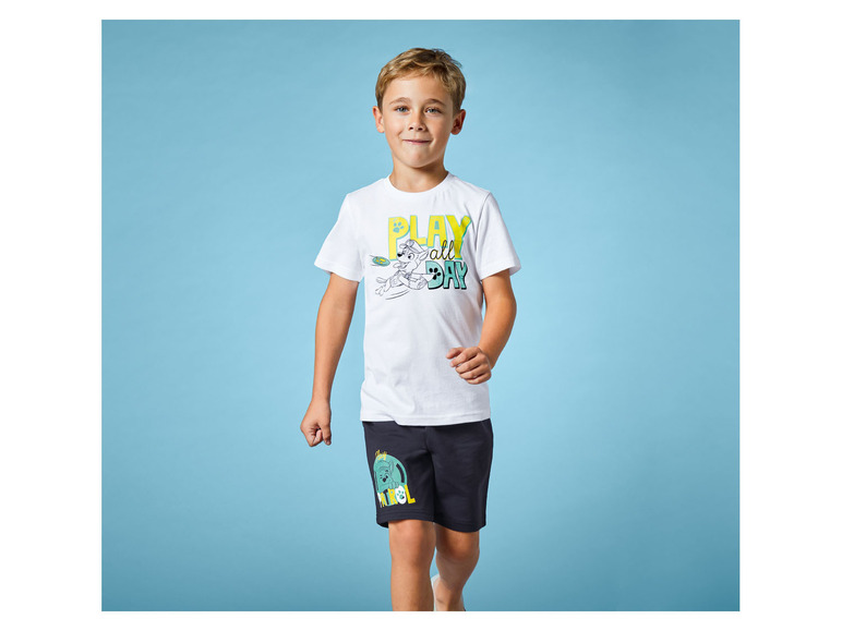 Gehe zu Vollbildansicht: Kleinkinder Jungen Shorts und T-Shirt, 2-teilig, aus weicher Single-Jersey-Qualität - Bild 4