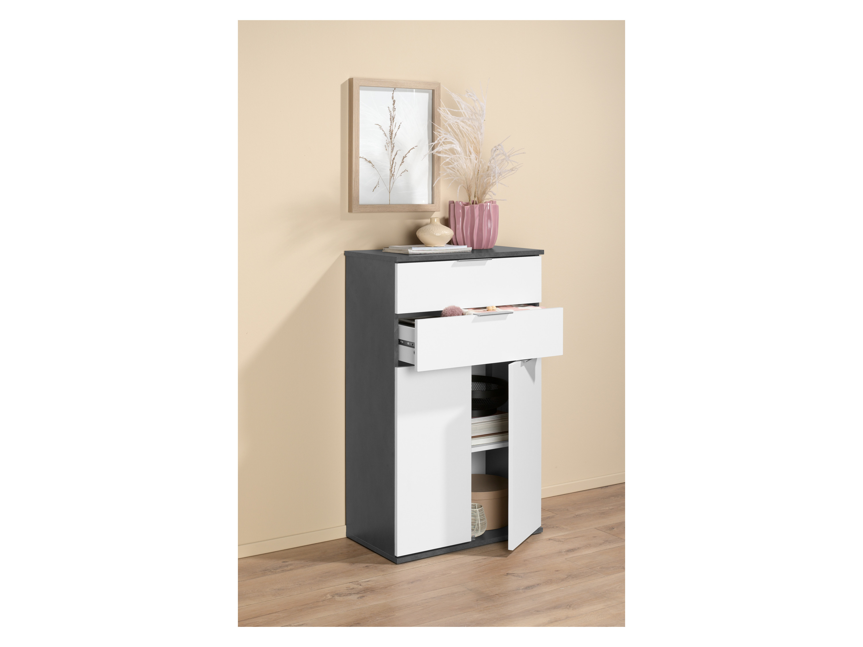 Thumbnail - LIVARNO home Kommode, mit bodenschonenden Möbelgleitern