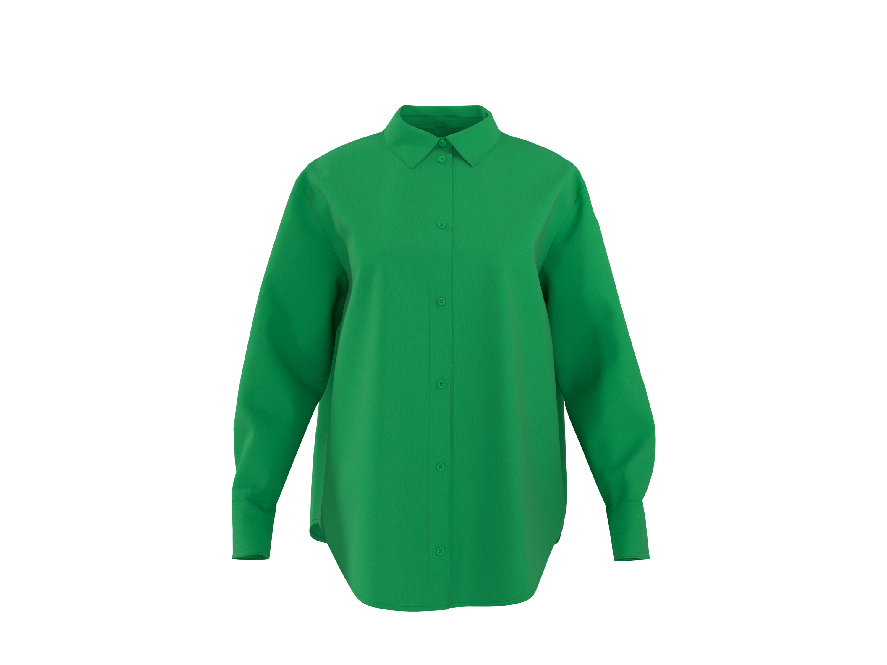 ESMARA® Damen Hemd (Grün, M(40/42))