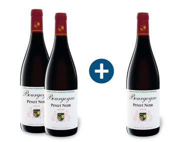 2+1 Paket Bourgogne Pinot Noir AOP trocken, Rotwein