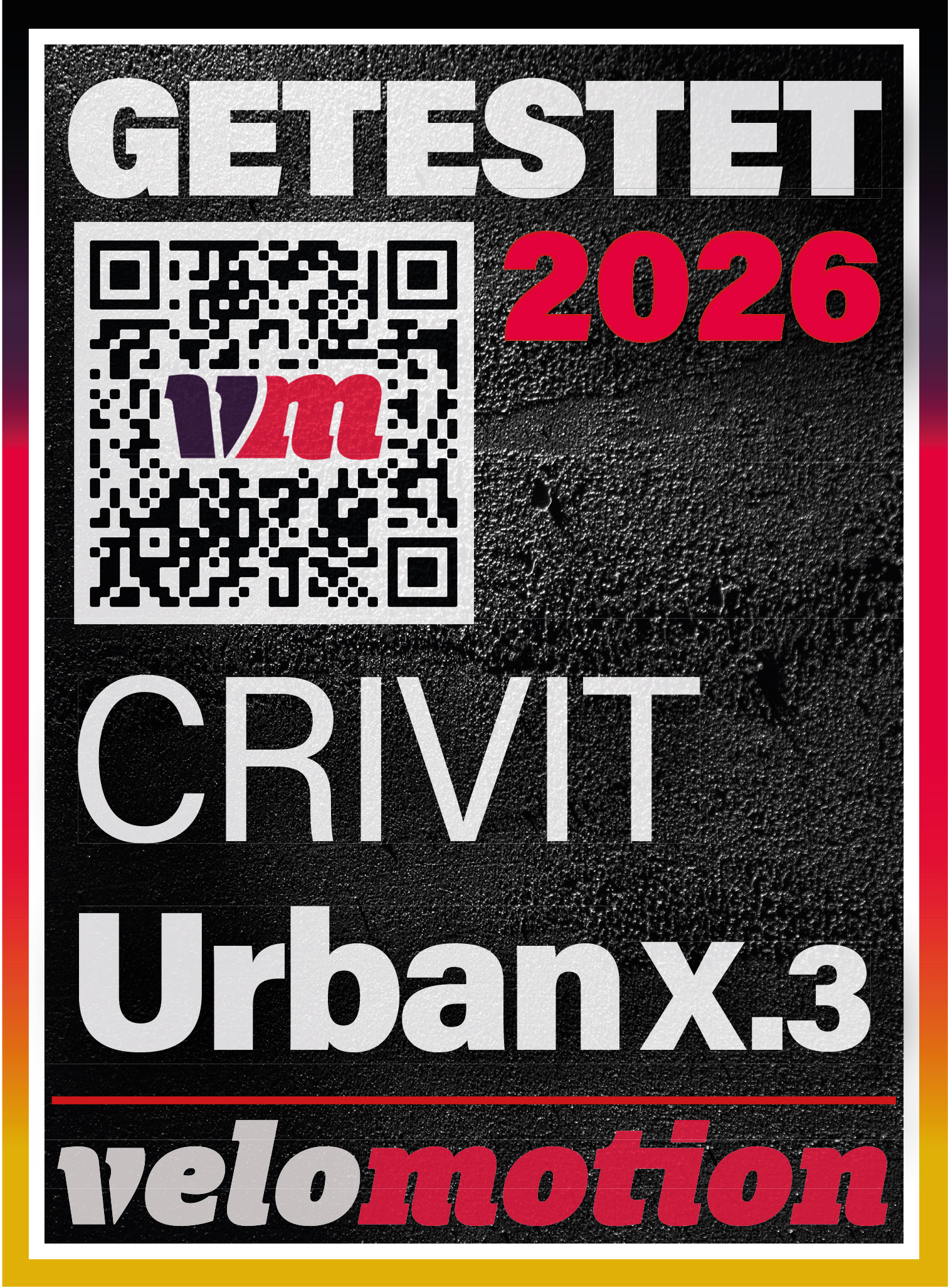 Getestet 2026. Crivit Urban X.3. velomotion.