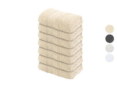 LIVARNO home Frottier-Gästetücher-Set, 8-teilig, 30 x 30 cm