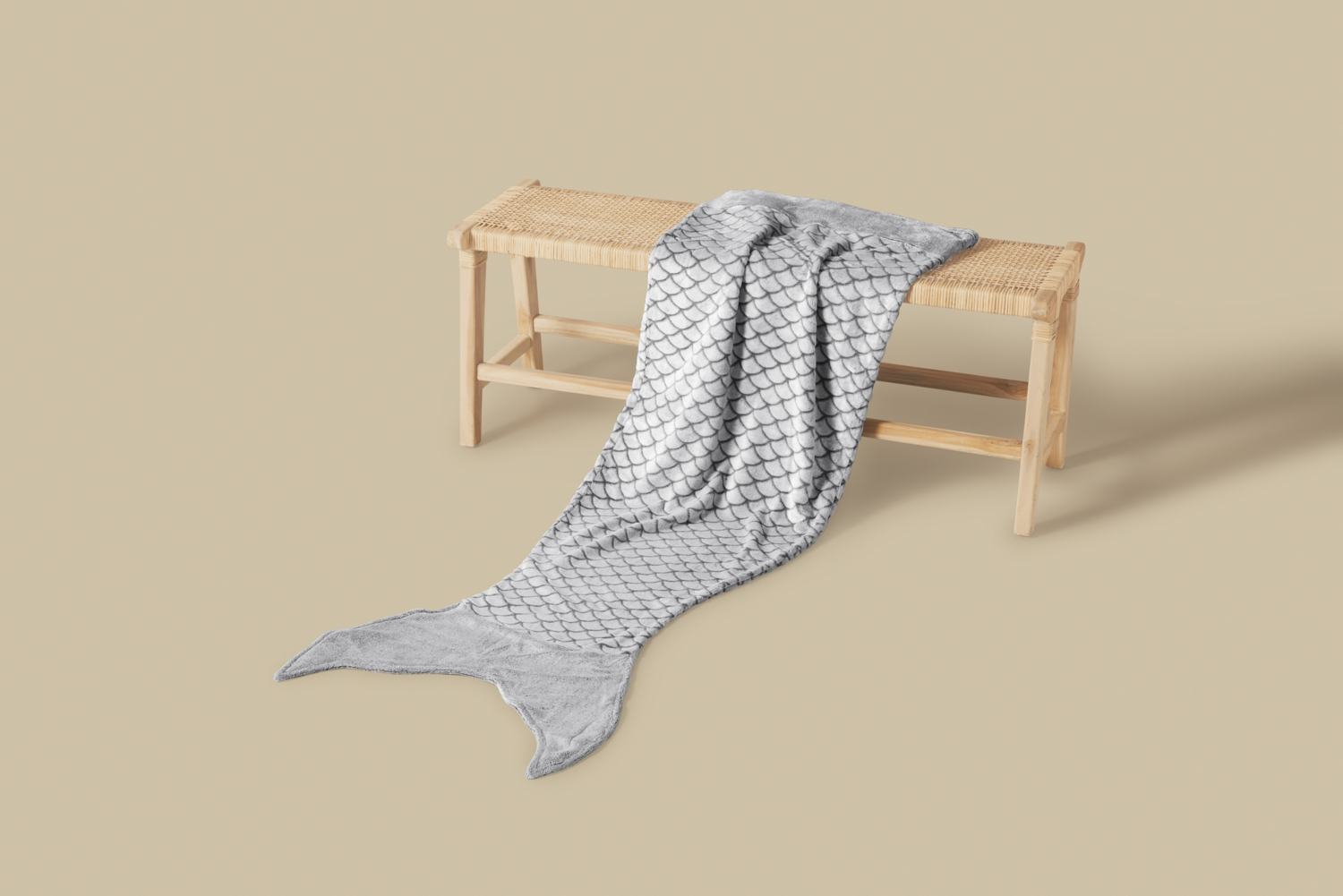 Thumbnail - LIVARNO® Kuscheldecke Meerjungfrau 60 x 180 cm (Anthrazit)