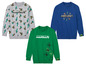 Drei Minecraft-Pullover mit verschiedenen Designs.