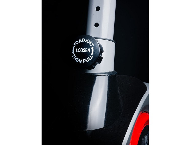 Nahaufnahme des Einstellknopfes eines Fitnessgeräts.