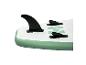 Nahaufnahme der Finnen des HOME DELUXE Stand Up Paddle Boards Moana Mintgrün.