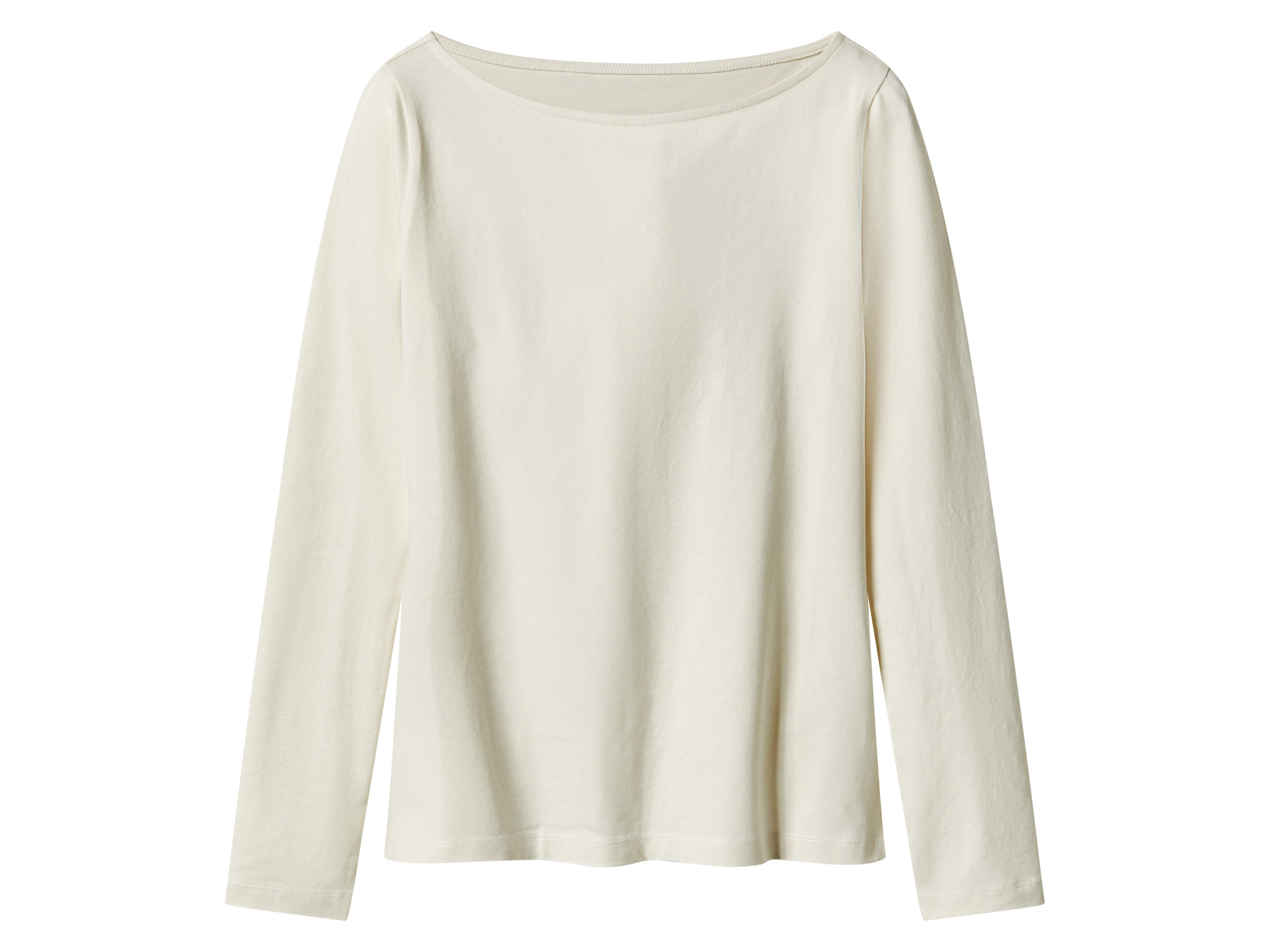 ESMARA® Damen Langarmshirt (Weiß, XS(32/34))