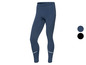 Blaue Sportleggings mit weißen Akzenten