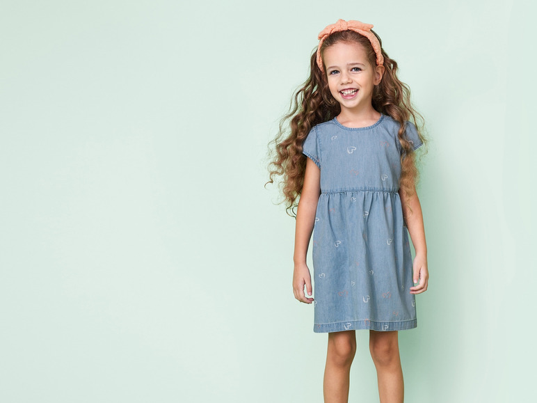 Gehe zu Vollbildansicht: lupilu® Kleinkind Denim Kleid aus reiner Baumwolle - Bild 7
