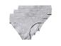Drei Paar graue Baumwollslips