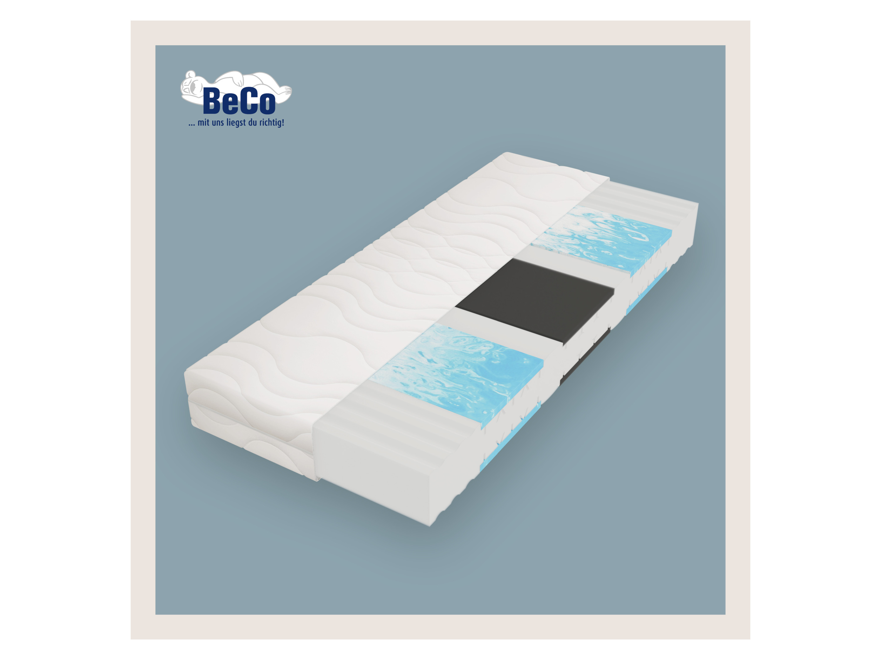 Thumbnail - BeCo 7-Zonen Komfortschaum-Matratze Medibett Top (H2, 80 x 200 cm)
