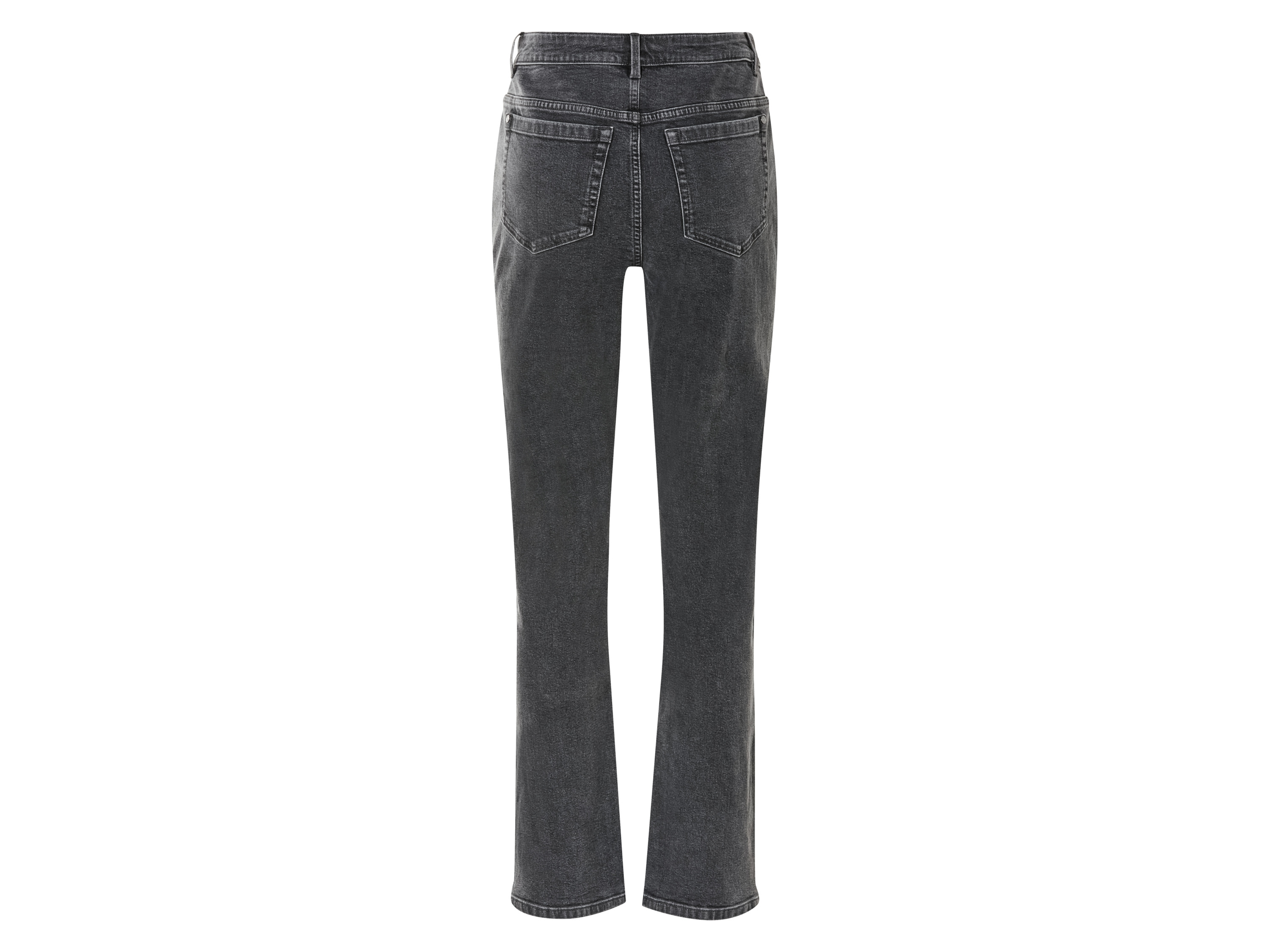 ESMARA® Damen Jeans Straight High Waist (Grau, 36) – Bild 2 von 2