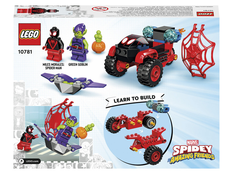 Gehe zu Vollbildansicht: LEGO® Spidey und Super-Freunde 10781 »Miles Morales: Spider-Mans Techno-Trike« - Bild 3