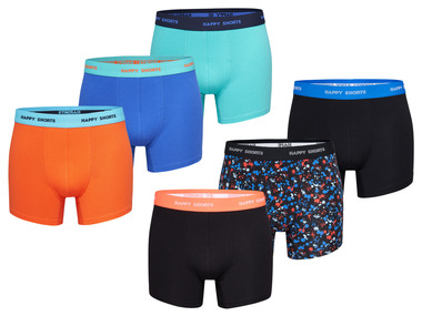 Happy Shorts - Herren Boxershorts, 3 Stück, mit Baumwolle