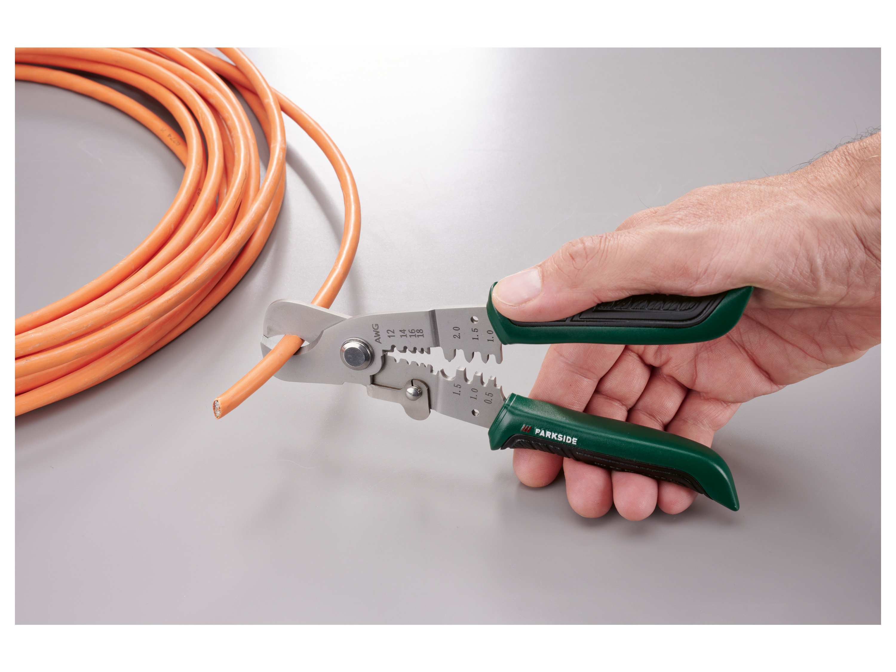 Thumbnail - PARKSIDE® Multi-Abisolierzange 180 mm / Kabelschere 180 mm / Kabelschere 205 mm (Kabelschere 180 mm)