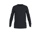 Schwarzes Langarmshirt für Herren mit dezentem Logo auf der Brust.