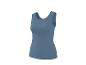 Damen blaues geripptes Tanktop