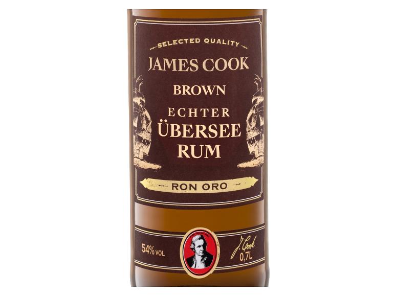 James Cook Brown Echter Übersee Rum Flasche, 54% vol, 0,7L.