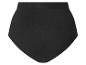 Schwarzer Damen-Slip mit hoher Taille und nahtlosem Design.