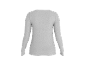 Graues Langarmshirt für Damen, Rückansicht