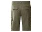 Herren-Cargoshorts in Khaki, Rückansicht.