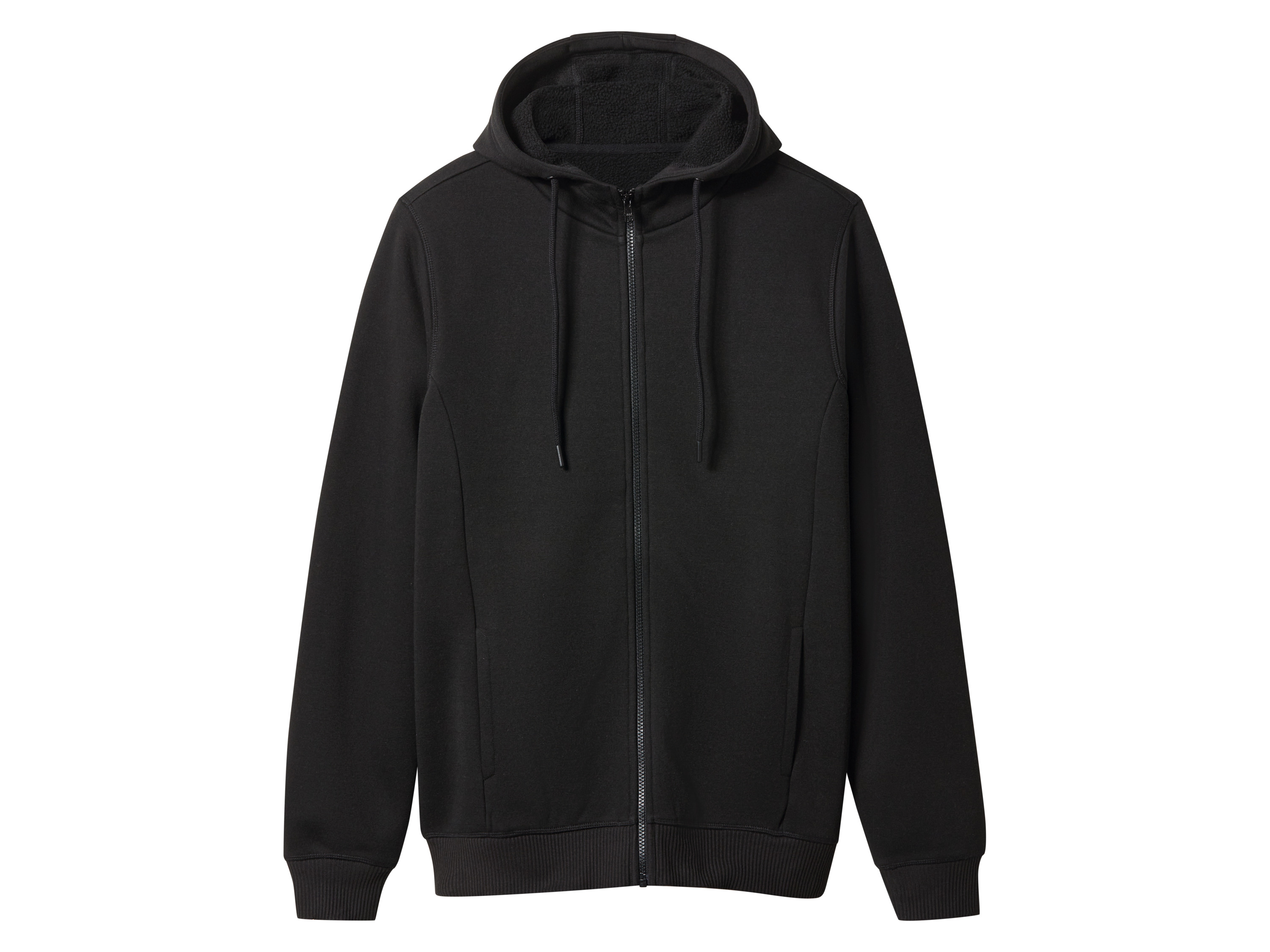 ESMARA MEN Herren Sweatjacke Teddyfutter (Schwarz, M (48/50))