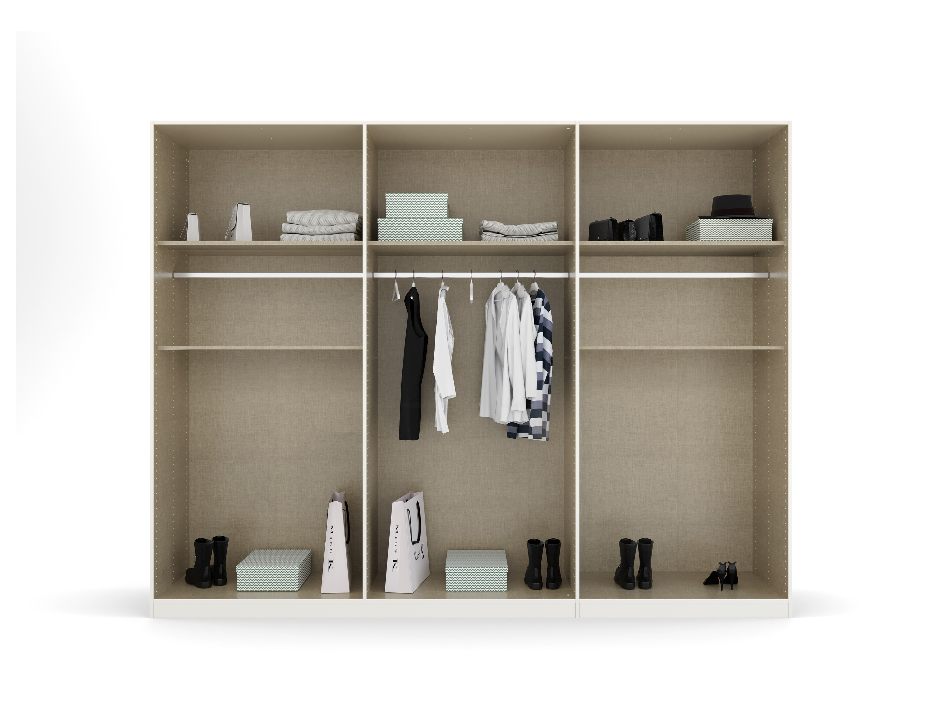 Thumbnail - rauch BLUE Ticao Drehtürenschrank (10-türig, 2 Schubkästen, Dekor-Druck Atlantic Oak, 271 x 210 cm (BxH))