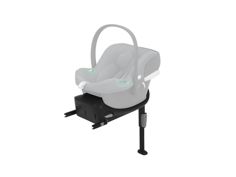 Ein Baby-Autositz mit integrierter Basis.