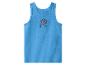 Blaues Kinder-Tanktop mit einem Cartoon-Hundemotiv