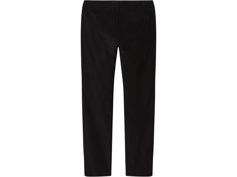 Schwarze Cordhose mit Gesäßtasche.