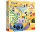 Schachtel mit Kindergesellschaftsspielen mit Lilo & Stitch-Motiven.