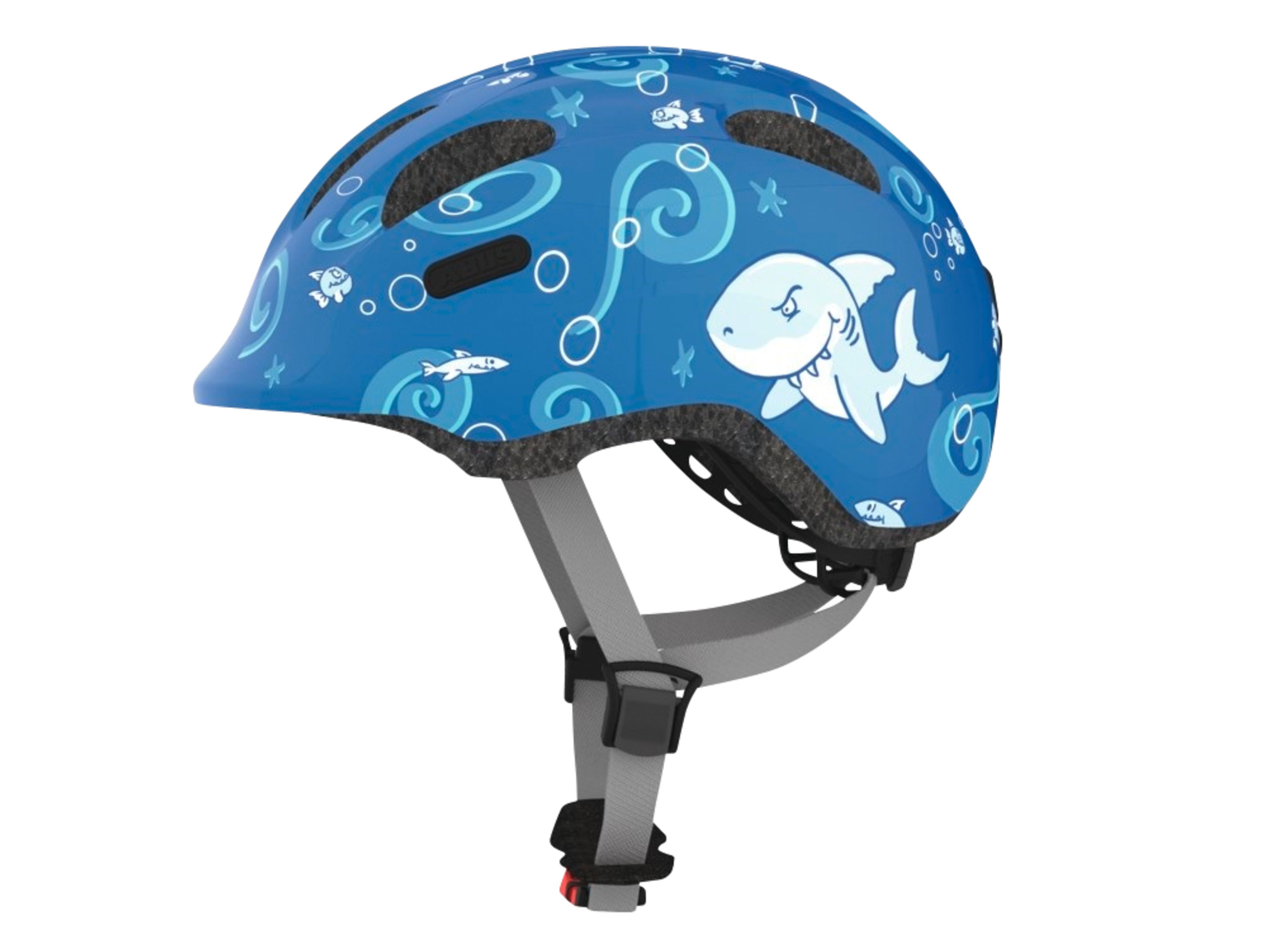 Abus Fahrradhelm Kids Pro (Blau, S)““ | Größe M: ca. 50 – 55 cm Belüftungsöffnung: 8 Innenpolster: keine Angabe Ausstattung: integriertes Insektenschutzgitter Gewicht: ca. 212 g““