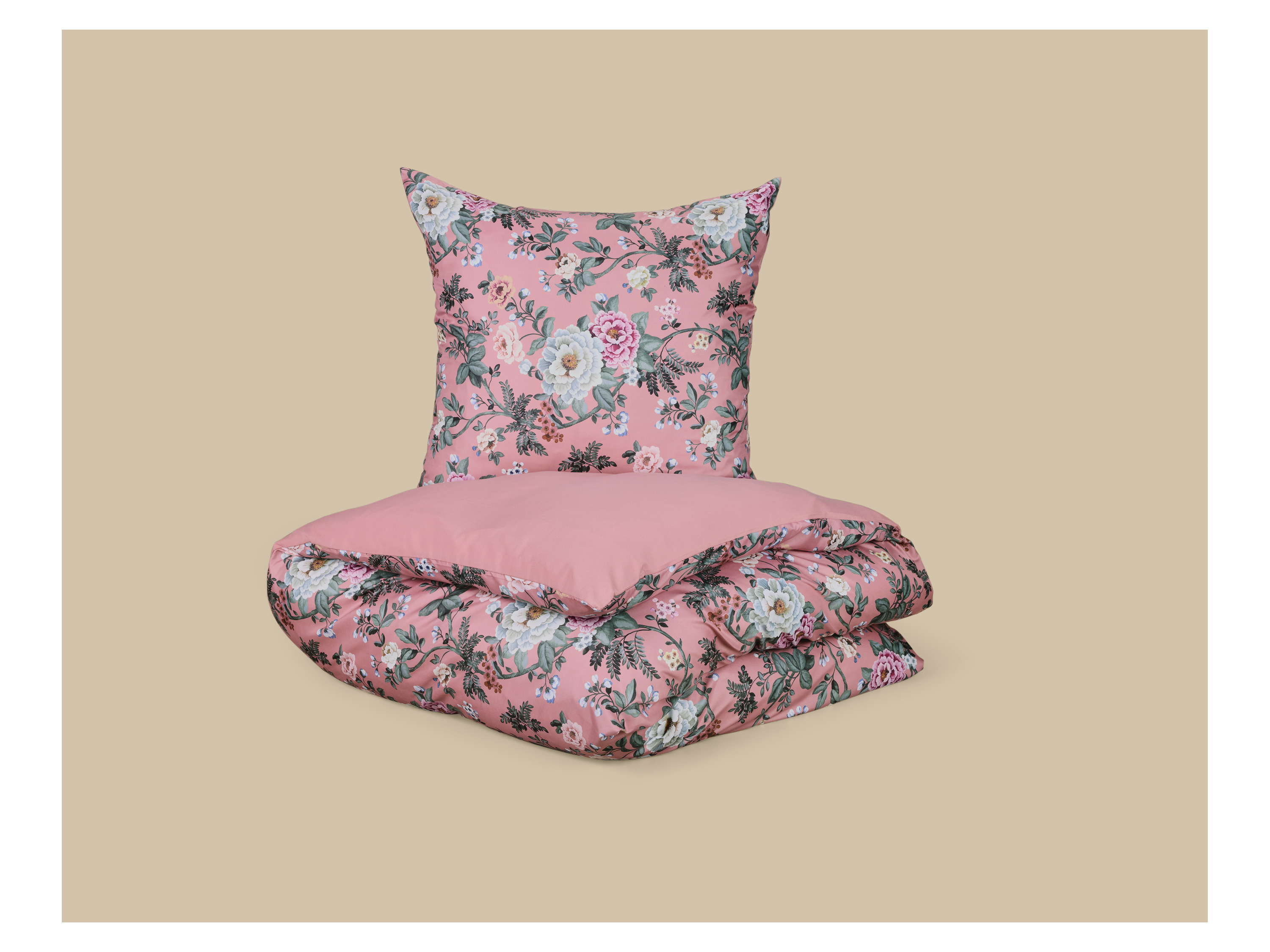 LIVARNO® Mikrofaser-Satin-Wendebettwäsche, 155 x 220 cm (Rosé) – Bild 3 von 4