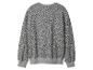Graues Sweatshirt mit Leopardenmuster.