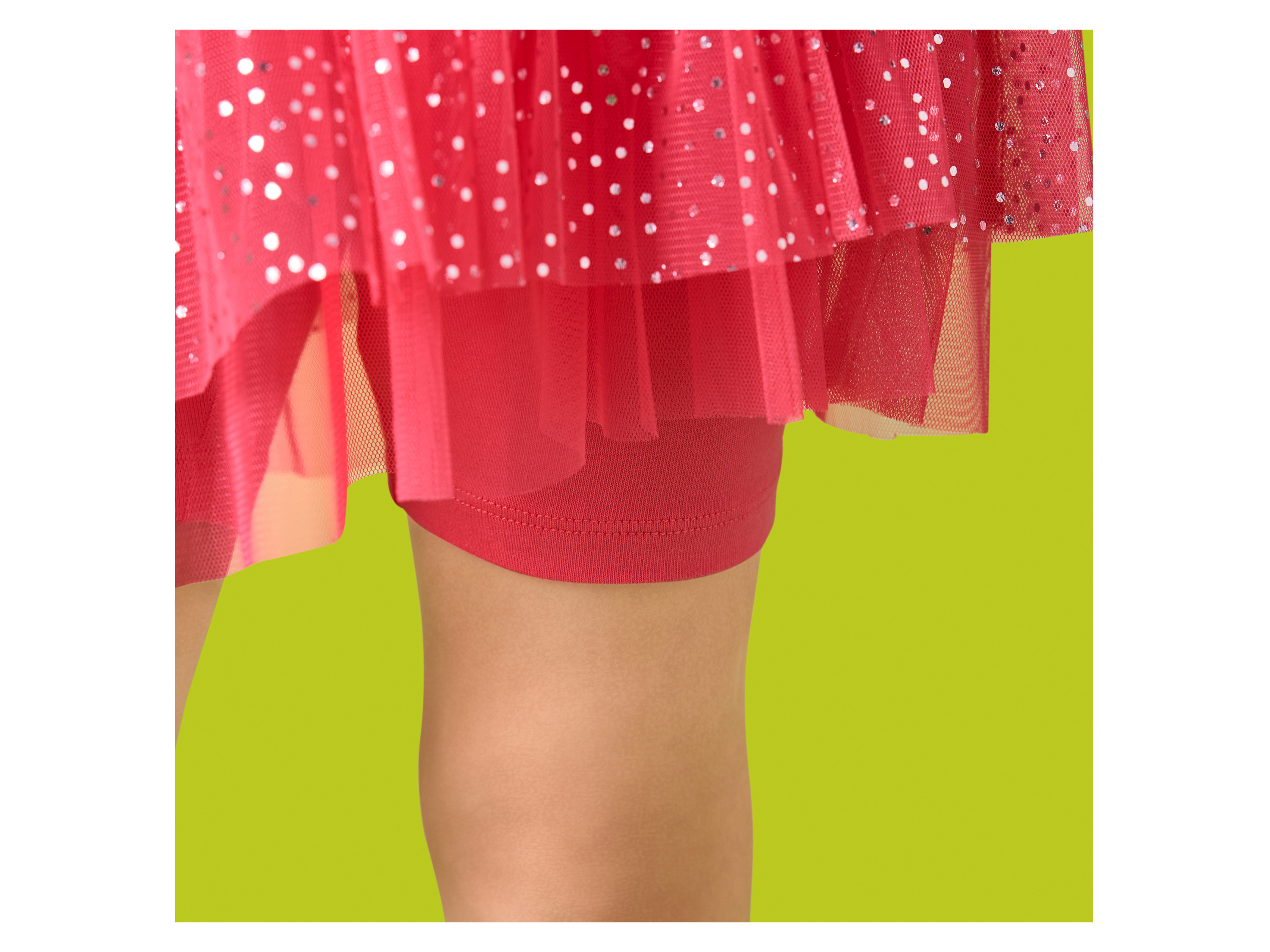 LUPILU® Kinder Tüllrock mit Shorts (Pink, 98/104) – Bild 4 von 4