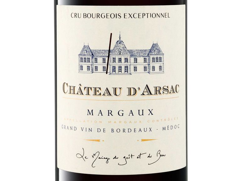 Château d\'Arsac Margaux Cru Bourgeois Exceptionnel Rotwein AOC 2020 trocken