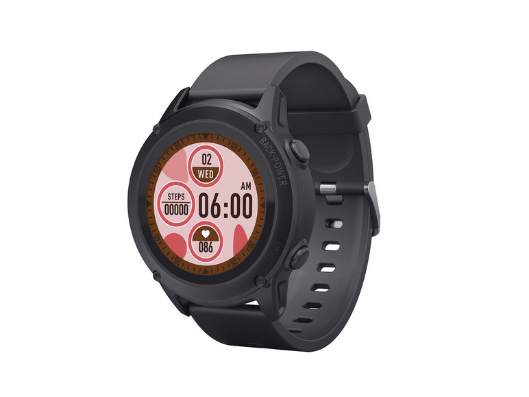 SILVERCREST® und GPS mit Fitness-Smartwatch, Bluetooth®
