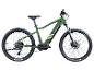 Grünes Zündapp X900 E-Mountainbike mit schwarzen Reifen und Komponenten.