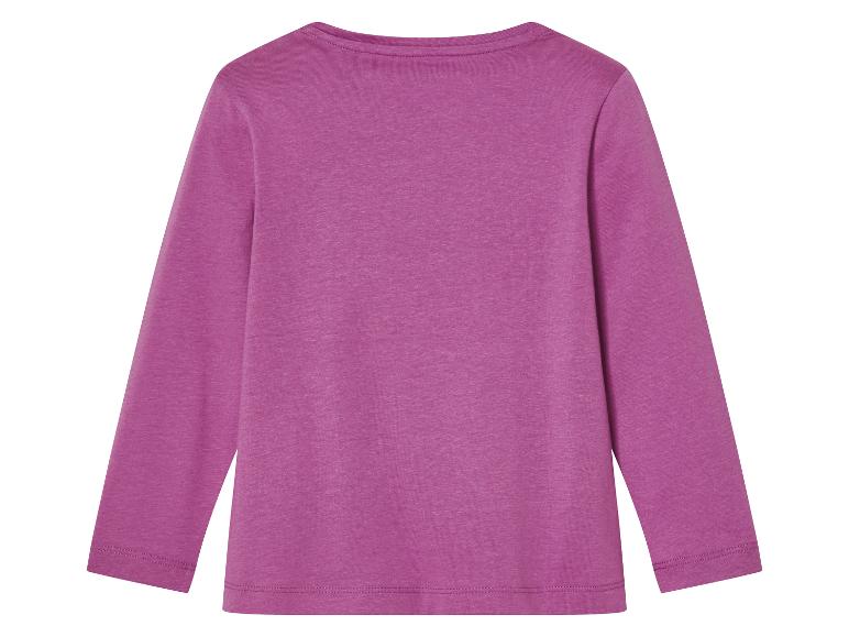 Lilafarbenes Langarmshirt für Kinder.