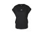 Schwarzes kurzärmeliges Sport-T-Shirt mit Rundhalsausschnitt