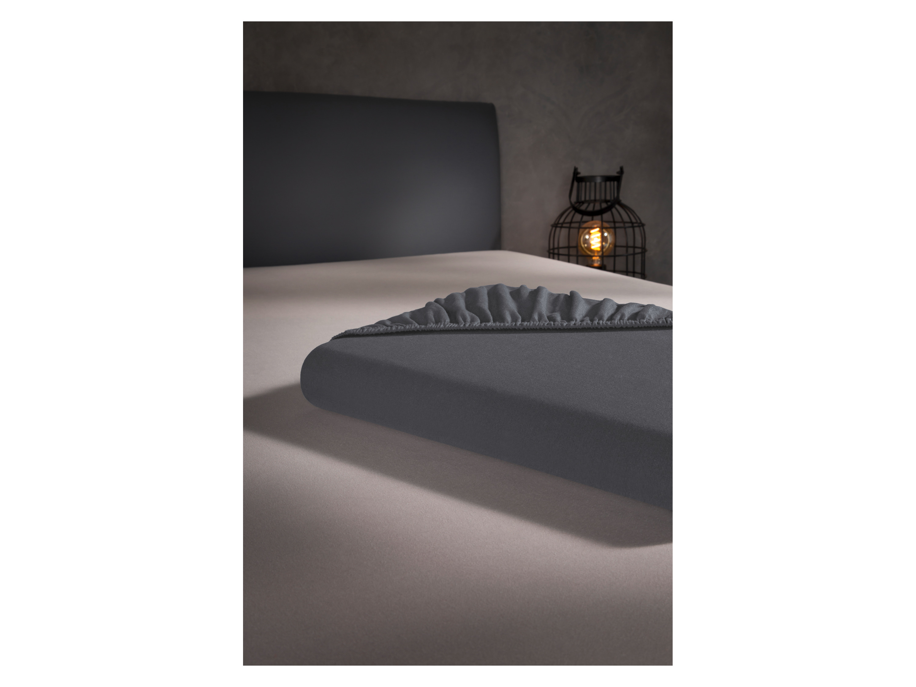 LOOKS BY WOLFGANG JOOP Jersey Spannbettlaken, 140-160 x 200 cm (Grau) – Bild 2 von 2