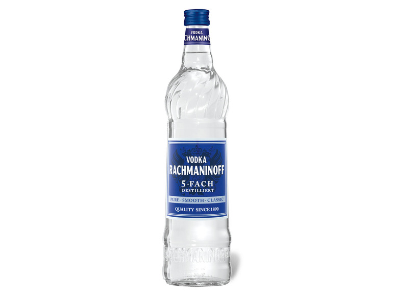 Gehe zu Vollbildansicht: RACHMANINOFF Wodka 5-fach destilliert 40% Vol - Bild 1