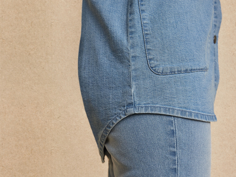 Gehe zu Vollbildansicht: esmara® Damen Jeans-Overshirt mit Kentkragen - Bild 5