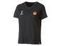 Schwarzes T-Shirt mit deutscher Flagge und FIFA World Cup Logo.
