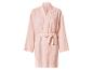 Hellrosa Musselin-Bademantel mit Bindegürtel